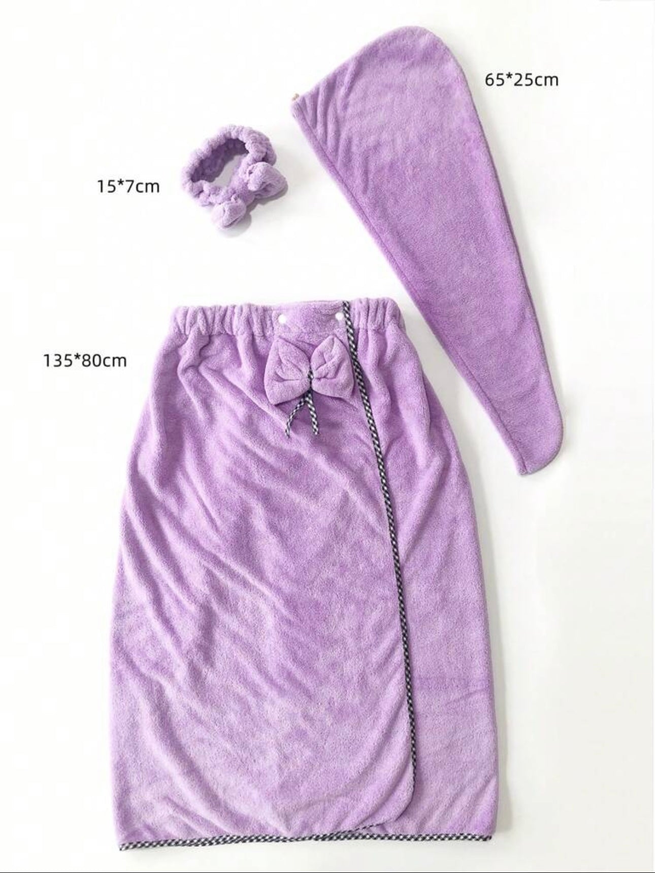 ❤️ ✨ طقم الحمّام 3 قطع – دلال، نعومة، و لمسة أنوثة فخمة 💫